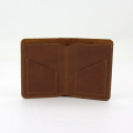 Brown Leather Card Holder Wallet